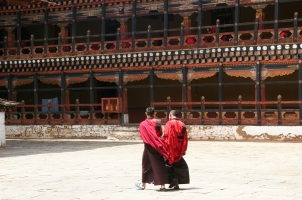 Bhutan - Monks