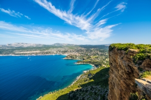 France - Cliff in the bay of Cote d'Azur