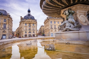 France - Place de la Bourse in the city of Bordeaux