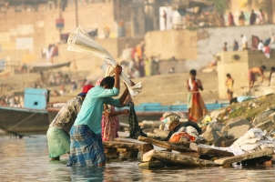 India - Dhobighat at Varanasi