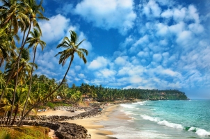 India - Odayam beach Varkala Kerala