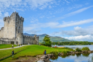 Ireland - Ross Castle on a sunny morning