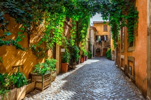 Italy - old street in Rome