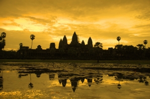 Cambodia - Siem Reap - Angkor Wat at sunrise