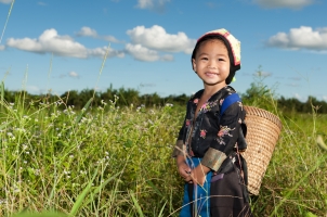 Laos little girl