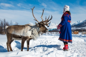 Norway - traditional dressed Sami woman