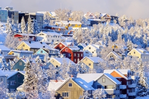 Norway - City of Tromso in winter