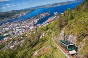 Norway - View from Floyen in Bergen