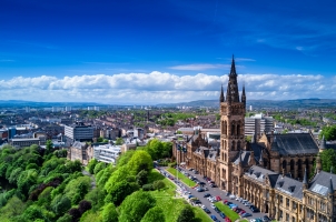 Scotland - Aerial view of Glasgow