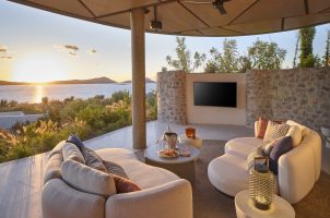 greece-mandarin-oriental-Costa-Navarino-bawa-tours-travel-Five_Bedroom_Royal_Villa_-_Outdoor_Lounge_-_Sunset
