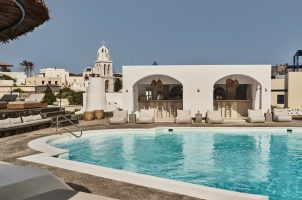 Vedema Santorini - Main Pool and Pool Bar