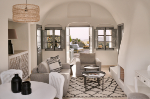 Vedema Santorini - Olympian Villa Living  Room