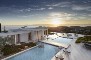 Amanzoe - Central Pavilion and Terrace