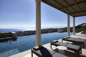 Amanzoe - Villa Pool and View of Aegean