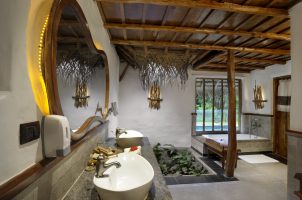 india-the-evolve-back-kuruba-safari-lodge-bawa-tours-travel-pool-hut-bath