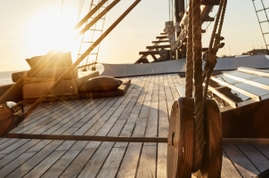Indonesia Amandira - Sundeck at sunset