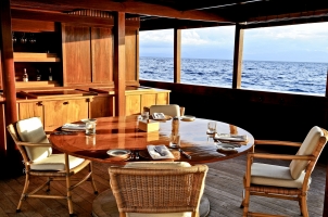 Indonesia Amanikan - Outdoor Galley and Lounge