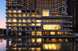 Japan-palace-hotel-tokyo-bawa-tours-travel-at-Dusk-Up-Close