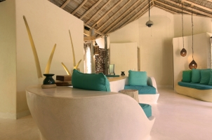 Maledives Six Senses Laamu - Spa reception