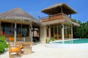 Maledives Six Senses Laamu - Two bedroom Lagoon Beach Villa with Pool