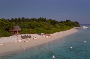 Maledives Soneva Fushi - Sobah Aerial