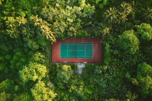 Maledives Soneva Fushi - Tennis Court