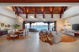 Shangri La's Le Touessrok - Beach Villa Living Room