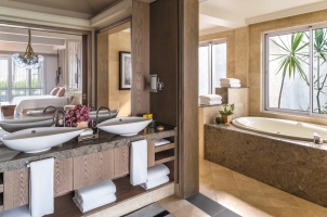 Shangri La's Le Touessrok - La Suite Bathroom
