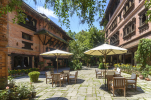 Dwarika's Hotels - courtyard