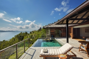 Six Senses Zil Pasyon Seychelles - Panorama Pool Villa Deck