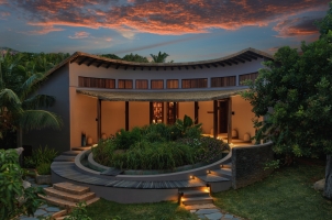 Six Senses Zil Pasyon Seychelles - Spa Reception Sunset