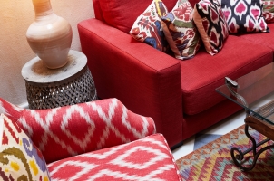 Corral del Rey - Living room patio detail