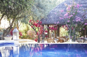 Hacienda De San Rafael - Al fresco dining East garden