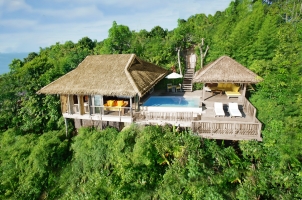 Six Senses Yao Noi - aerial view one bedroom pool villa